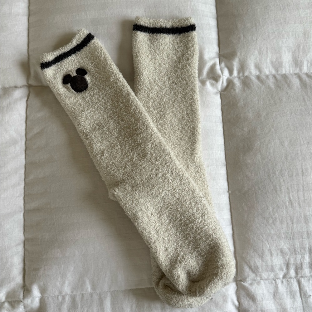 Barefoot Dreams Mickey fuzzy socks
